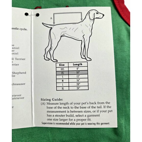 Zack & Zoey Dog Sweater Pullover XS Dear Santa Define Naughty NWT - Picture 8 of 8